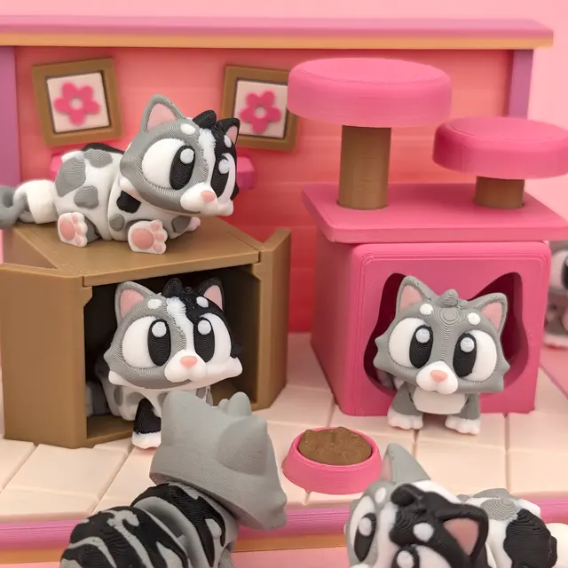 Coelhinho articulado impresso em 3D